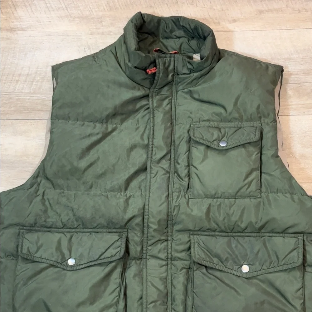 J. Crew Men’s Down Insulated Full Zip Puffer Vest Size XL